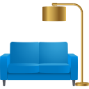 Couch and lamp :couch: 🛋️