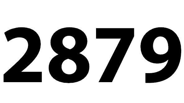 Zahl 2879